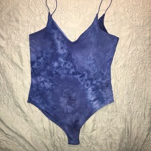 Gaze Blue Tie-Dye Bodysuit